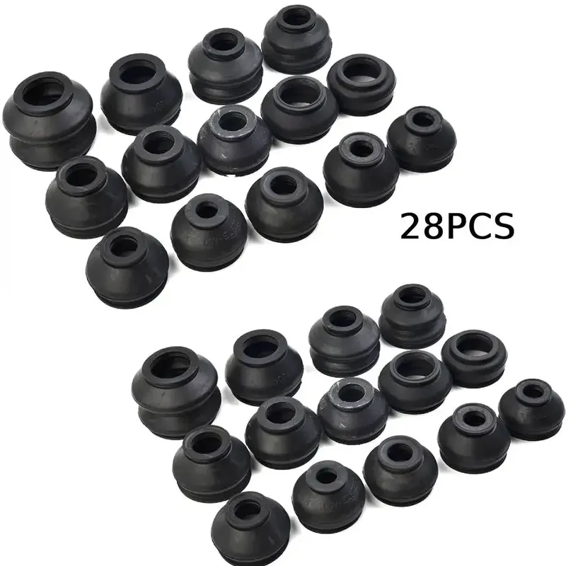 28 stücke Kugelgelenk Boot Suspension Lenkung Staub Abdeckung Track Spurstange Linkage Kit Spurstange Ende Und Kugelgelenk Staub stiefel Abdeckung