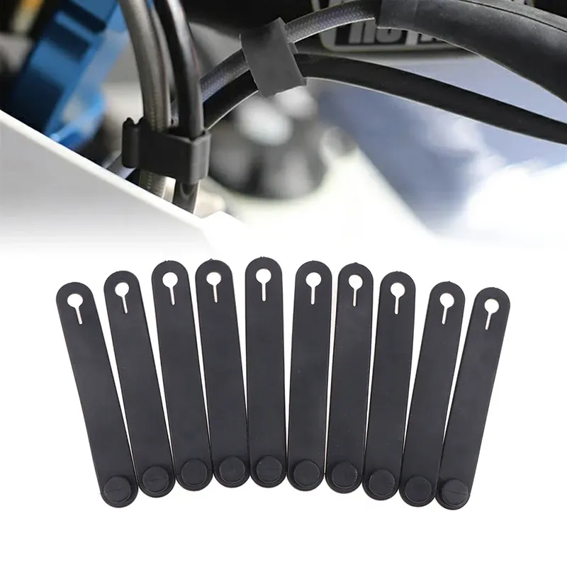 10Pcs Motorrad Gummi Rahmen Sicherung Kabel Kabelbaum Netzkabel Krawatte Kupplung Linie Bremse Krawatten Elastische Fix Zubehör