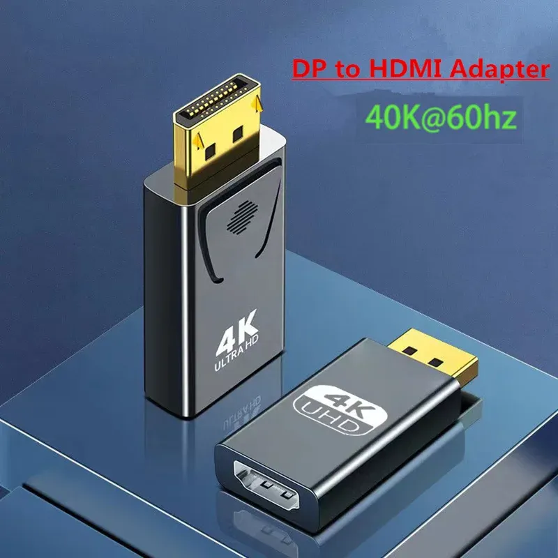 FDBRO 4K DP Stecker Auf Buchse HDMI DisplayPort Zu HDMI-Kompatibel Adapter 4K 30Hz/60Hz HD Adapter Video Audio für Laptop PC HDTV