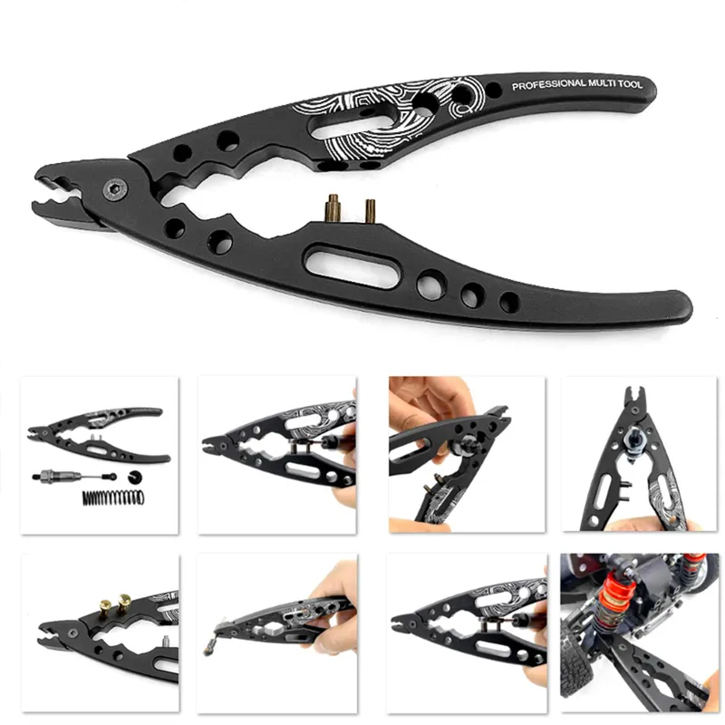 RS RC Shock Shaft Ball End Multifunktionszange Reparatur Montage Klemmwerkzeuge für 1/10 1/8 RC Modellauto RC Crawler Car 94111 1/24