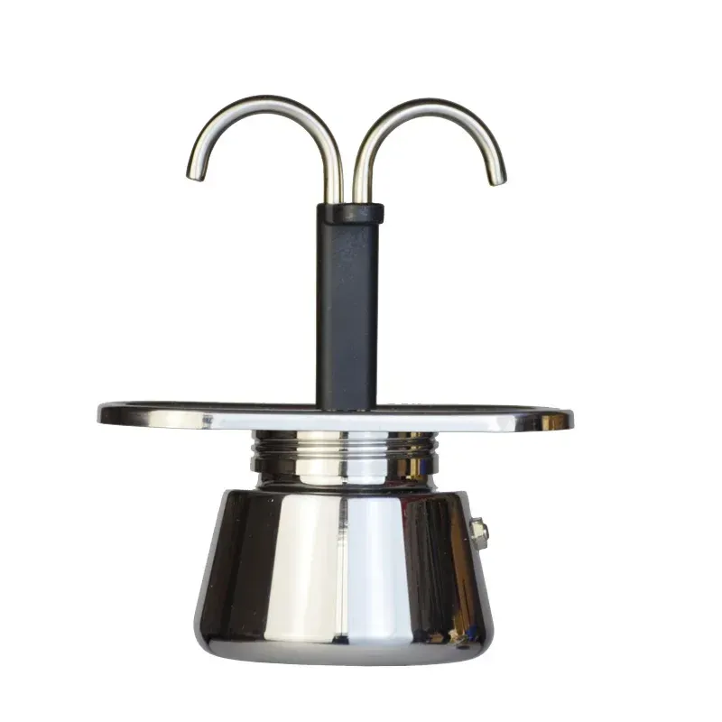 200 ml Mini Moka Topf Doppel Rohr 304 Edelstahl Kaffeekanne Italienische Kaffeemaschine Topf Espresso Hand GieĂen Kaffee Appliance topf - 19.2 EUR