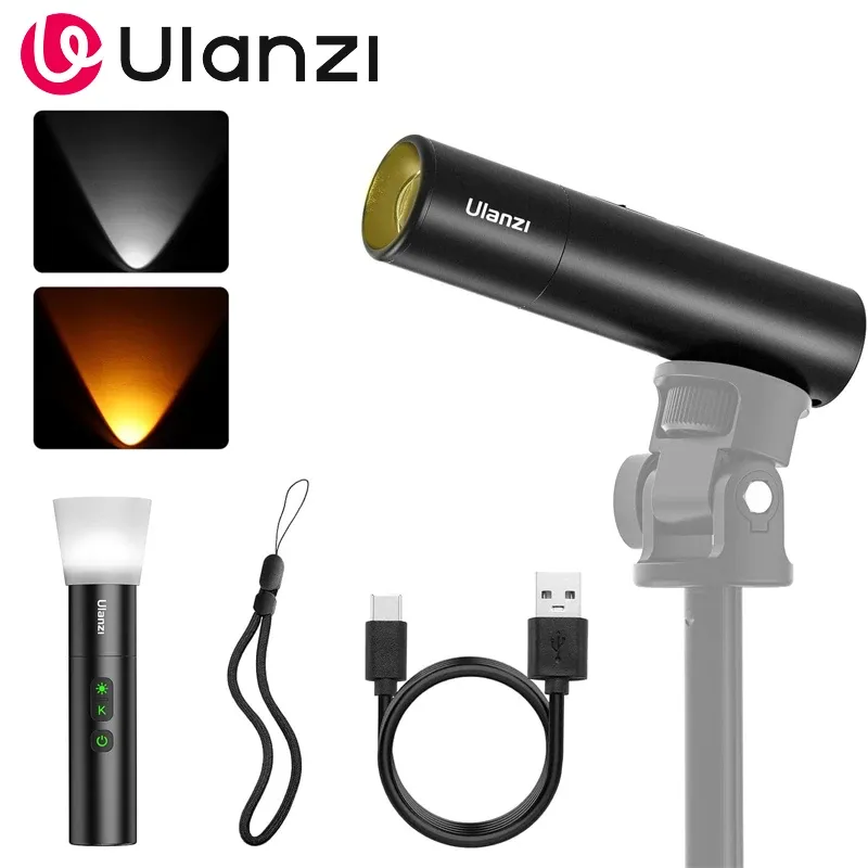 Ulanzi lm07 führte Video grafie Taschenlampe füllen Licht kreative mehrfarbige Scheinwerfer Zoom Porträt Atmosphäre Fotografie Sonnen untergang Lampe