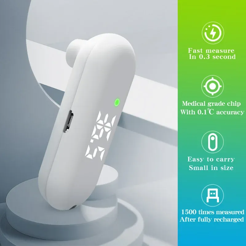 AiQUE Mini Stirnthermometer USB Thermometer Digital Baby Monitor Körpertemperatur Kinder Infrarot Fieber Meter