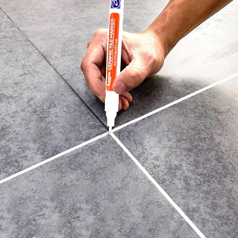 1/3 Pcs Wasserdicht Weiß Marker Stift Wand Naht Reparatur Fliesen Mörtel Marker Stifte Boden Badezimmer Dekontamination Pinsel Werkzeuge