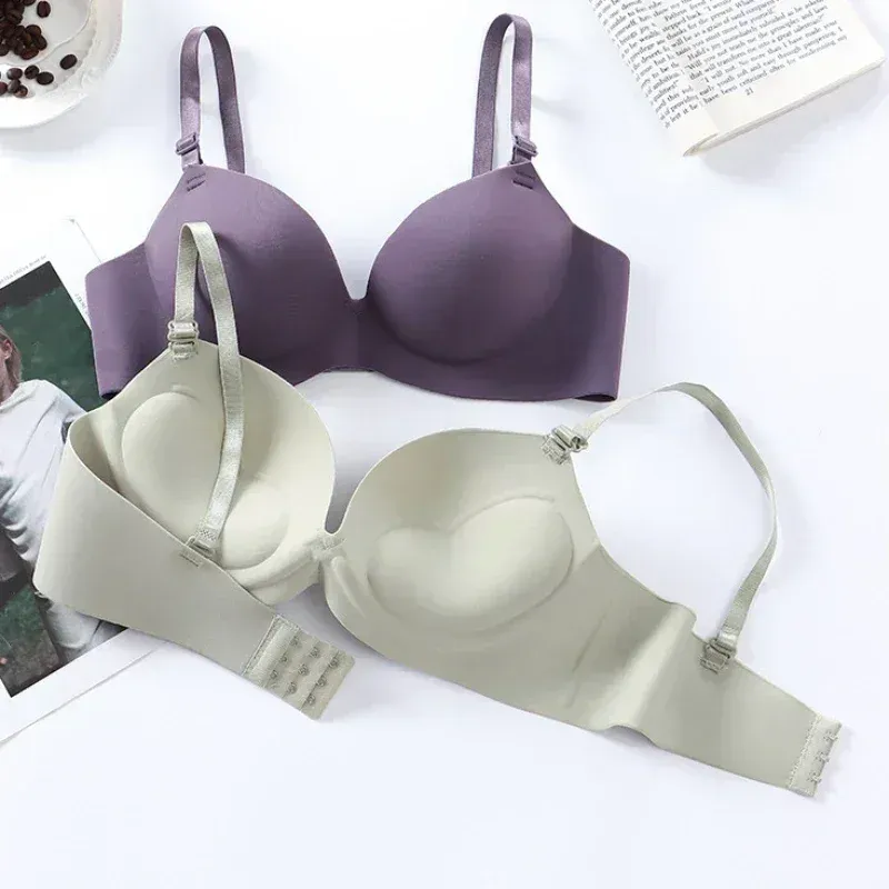 Frauen Nahtlose Bh Sexy Push-Up Bralette Keine Draht Mädchen Studenten Atmungsaktive Dessous Mode 3/4 Tasse Drahtlose Weibliche Dessous