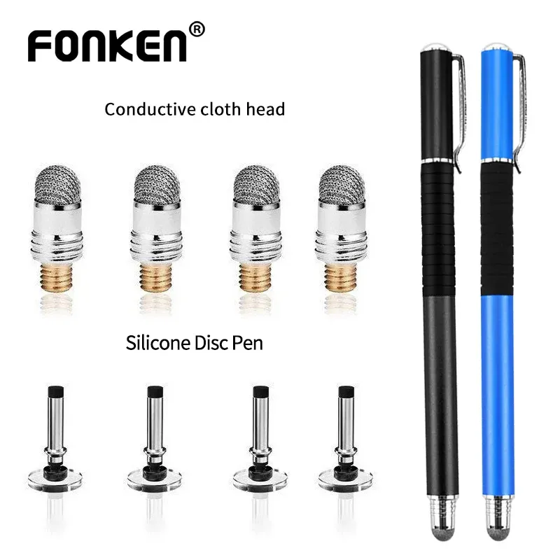 Stylus Stift Kapazitiver Bildschirm Disc Fiber Touch Pen Ersatz Tipps Zeichnung Schreiben Spitze Bleistift Kopf Universal für Smartphone