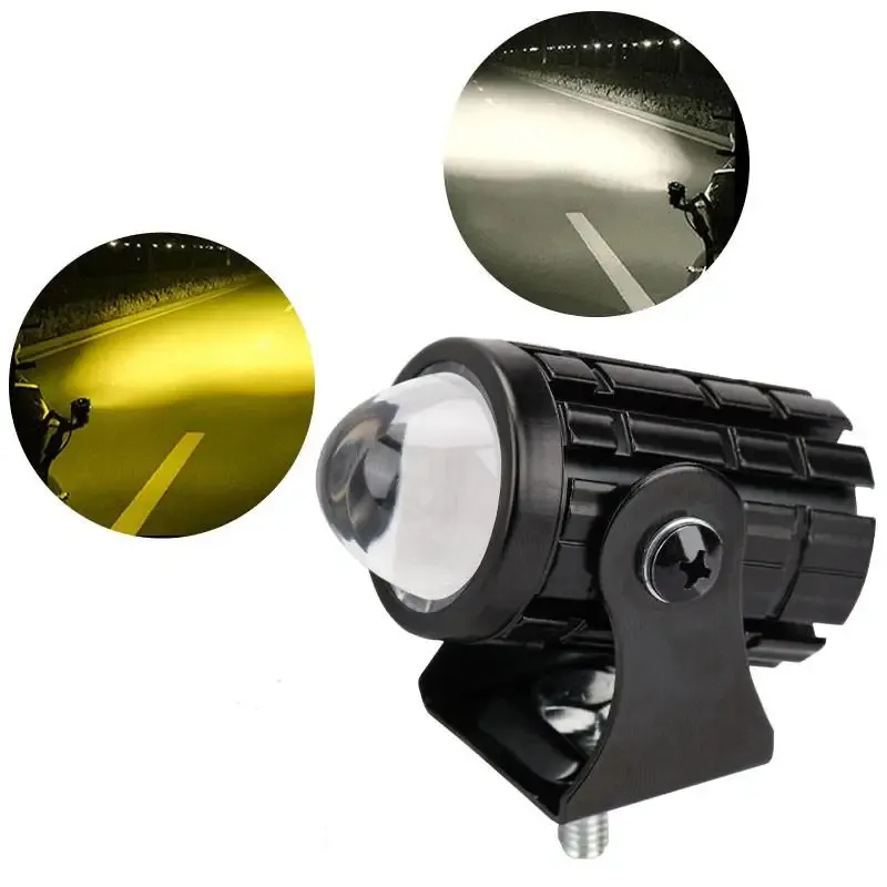 1 Stück Mini-Fahr licht LED-Projektor-Objektiv Motorrads chein werfer atv Roller für Hilfs scheinwerfer lampe