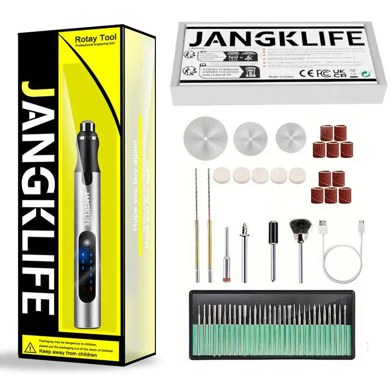 USB-Akku-Drehwerkzeug-Kit Holz bearbeitung Gravur Stift Diy für Schmuck Metall Glas Mini Wireless Bohrer