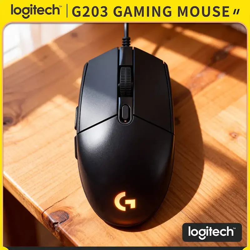 Logitech G203/G102 Kabelgebundene Gaming-Maus 200-8000 DPI LIGHTSYNC RGB 6 Tasten 1ms Reaktionszeit 2,1m Kabel G402 Maus