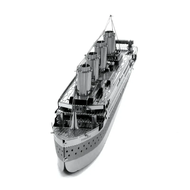 Titanic 3D Metallpuzzle Modellbausätze DIY Lasergeschnittene Puzzles Spielzeug für Kinder