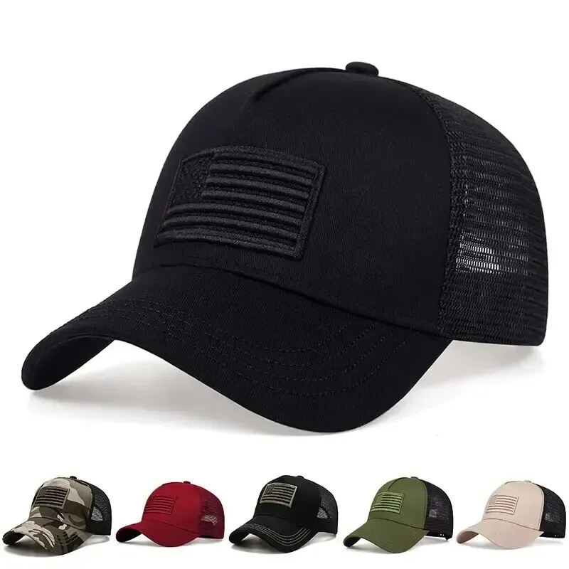American Flag Camouflage Baseball CapsHerren Sommerhüte, Sonnenschutzhüte, Damen-Sommerhüte, beliebte Tennishüte