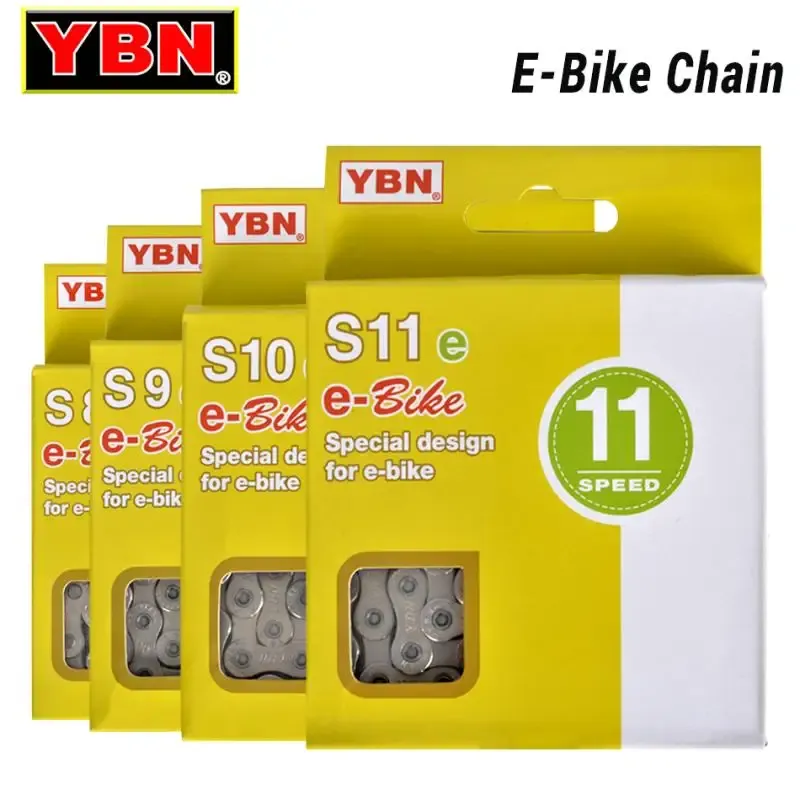 YBN E-Bike-Kette 8 9 10 11 12-Gang-Velocidade-Spezialdesign 136 Glieder ketten 9V 10V 11V 12V für Shinano Mid-Motor Bosch E-Bike