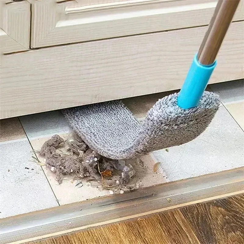 Teleskop-Besen mit langem Griff für Jalousien zu Hause, Staub-Mikrofaserbürsten, einfach zu bedienende Haushaltsreinigungswerkzeuge