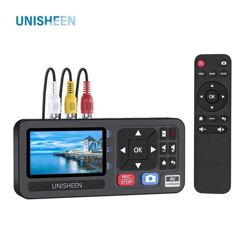 UNISHEEN UR230A Analog CVBS RCA SVideo Kamera USB Band VCR VHS Capture Card Box MP3 Video Recoder