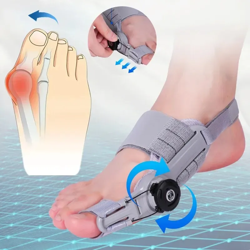 Bunion Corrector Unisex Fuß Hallux Valgus Hosenträger Drehbarer Zehenspreizer Glätteisen Verstellbare Pediküre Finger Zehenkorrektur