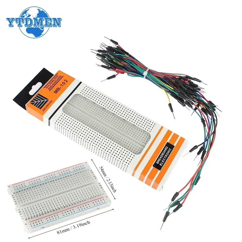 MB-102 Breadboard 400 830 Punkte lötfreies PCB Bread Board Jumper Wire Kabel Prototype Board DIY für Arduino Kit