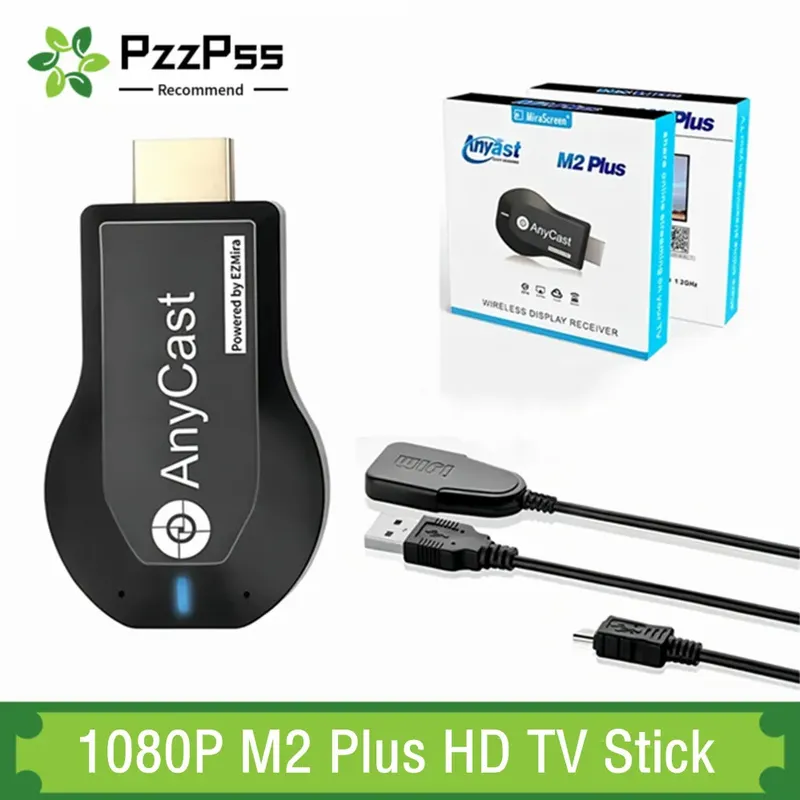 1080P M2 Plus HDMI-kompatibel TV Stick WIFI Display TV Dongle Empfänger Anycast DLNA Teilen Bildschirm Für IOS Android Miracast Airplay
