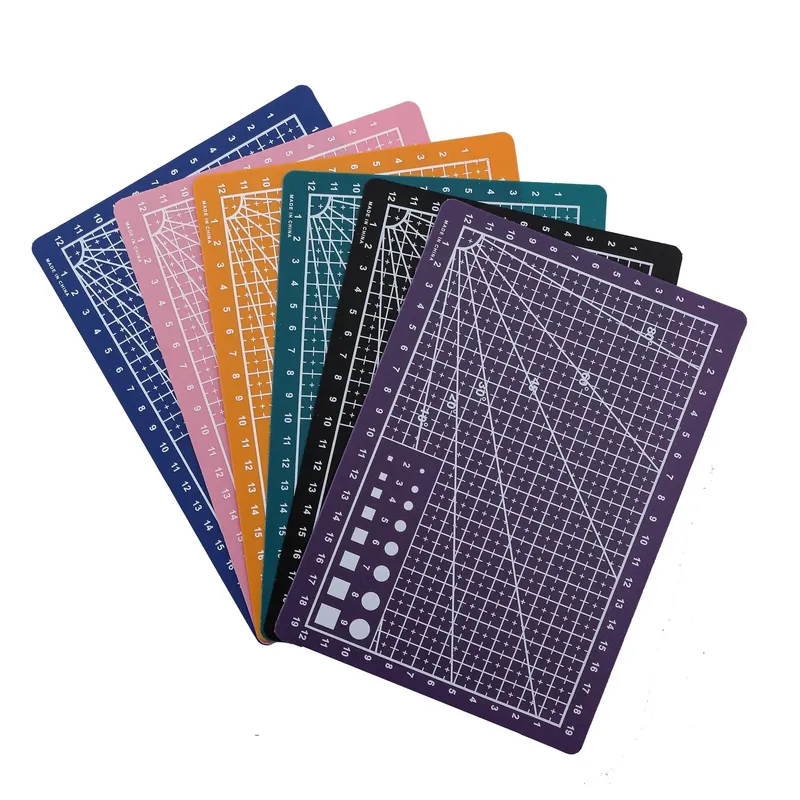 1 stücke A5 PVC Schneiden Matte Schneiden Bord Werkbank Patchwork Nähen Manuelle DIY Messer Gravur Leder Einseitige Unterlage