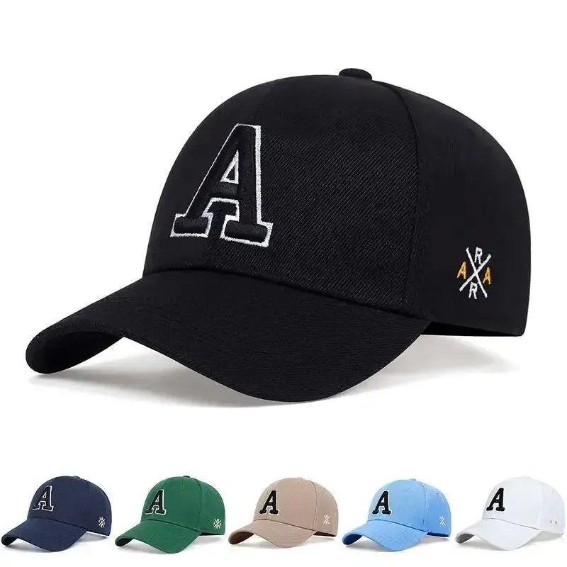 Unisex Einfache Buchstabe A Stickerei Baseball Caps Frühling und Herbst Outdoor Einstellbare Casual Hut Sonnenschutz Hut