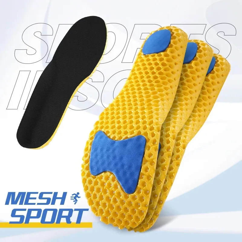 3 Paar orthopädische Memory-Schaum-Einlegesohlen für Füße, Schuhsohle, Polster, Mesh, Deodorant, atmungsaktive Turnschuhe, Laufkissen für Männer und Frauen