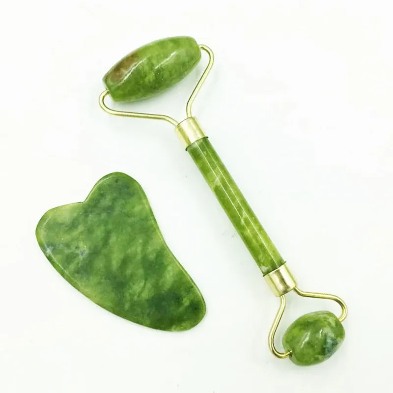 Natürliche Jade Scraping Board Roller Massagegerät Law Tattoo Eye Beauty Bar Face Jade