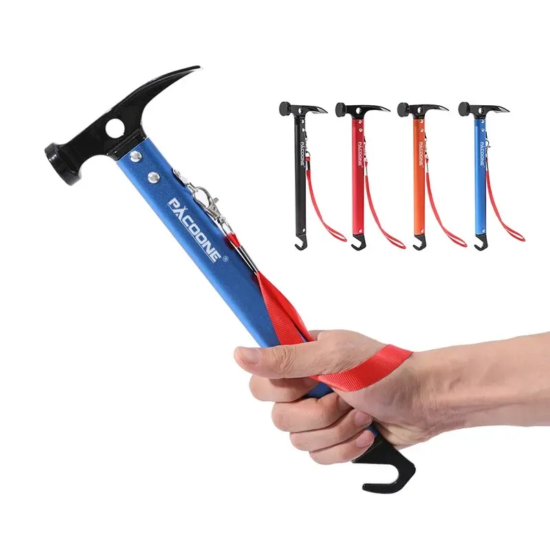 Outdoor Survival Tool Camping Multifunktionale Hammer Tasche Multi Werkzeuge Aluminium Legierung Haken Lebensrettende Hammer Neue