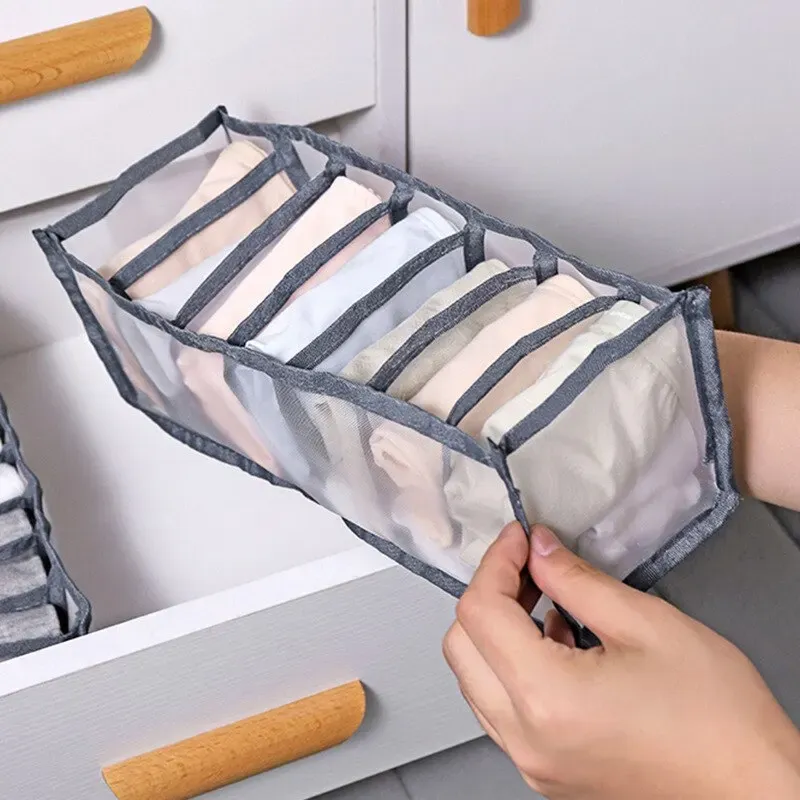 Faltbare Unterwäsche Hosen Aufbewahrung sbox Nylon Schublade Höschen Schlafsaal Aufbewahrung BH Finishing atmungsaktive Netz tasche