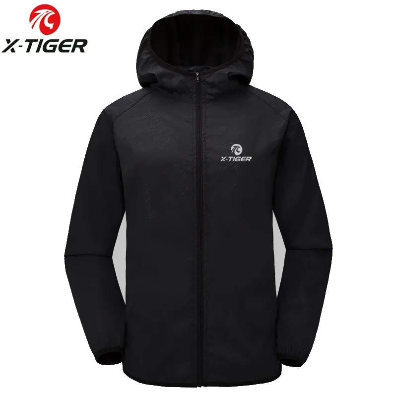 X-TIGER Winddichtes, reflektierendes Radtrikot, MTB, Fahrrad, Windmantel, superleicht, Sonnenschutz, Wanderjacke, Radfahren, Sportkleidung