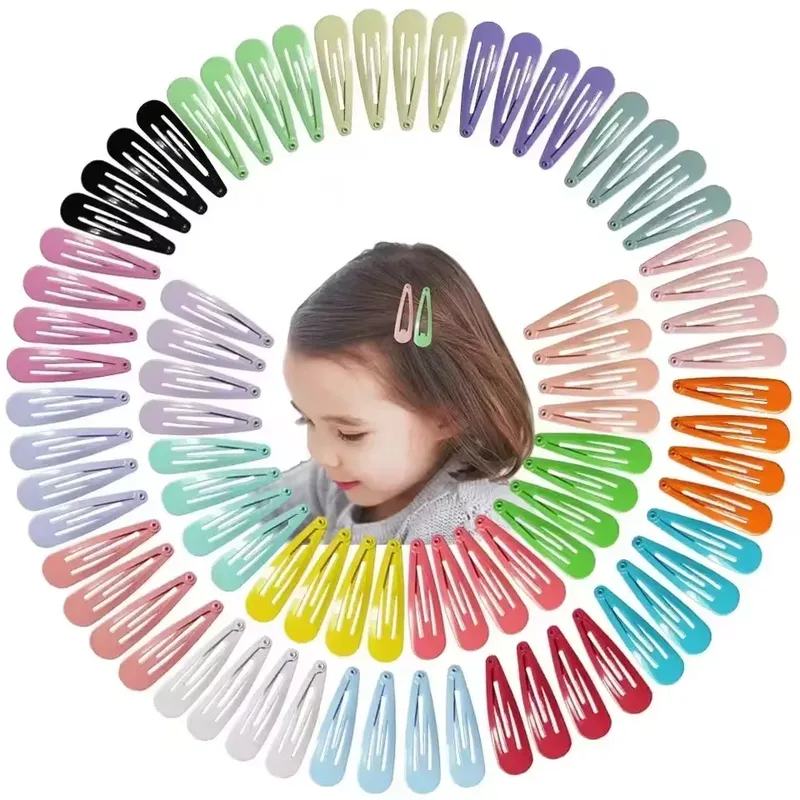 40Pcs Mädchen Haar Clips Candy Farbe Tropft Haar Clip Prinzessin Haarspange Koreanische Haarnadeln Kopfschmuck Haar Zubehör für Mädchen