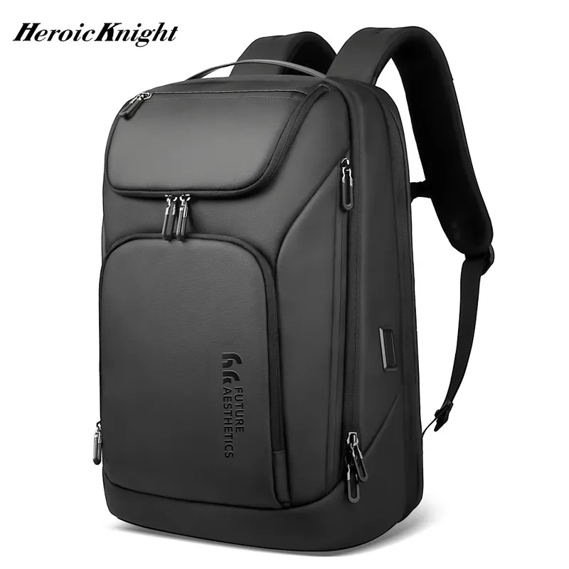 Heroischer Ritter Business Rucksack für Männer wasserdichte Reise 17.3 "Laptop Rucksack hohe Kapazität multifunktion ale Pack USB-Aufladung
