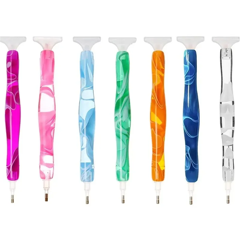 13 TEILE/SATZ 5D Diamant Malerei Stift Kristall Punkt Bohrer Handgemachte Werkzeuge Mit Metall Bohrer Köpfe Multi Placer Stifte Spitze Zubehör