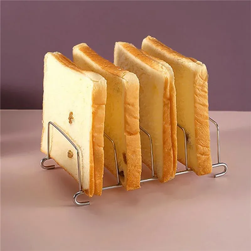 Edelstahl Toast Und Brot Rack Rechteck Lebensmittel Display-Tool Für Air Friteuse Zubehör Lebensmittel Werkzeug Toast Rack Für Küche