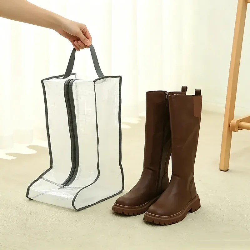 Tragbare, wasserdichte Schuh-Staubschutzhülle, feuchtigkeitsbeständig, faltbar, Stiefel-Organizer, Aufbewahrungstaschen für Reisen