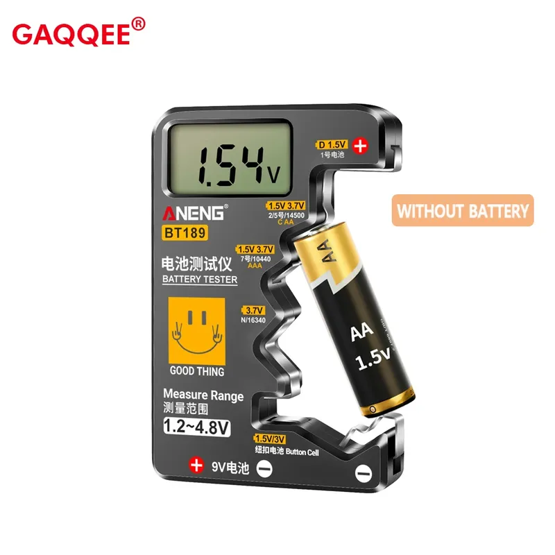 Ultrakleiner Batterietester 9V AA AAA Knopfzelle Universal Haushalt LCD Digitalanzeige Batterietester Power Bank Detector Tool