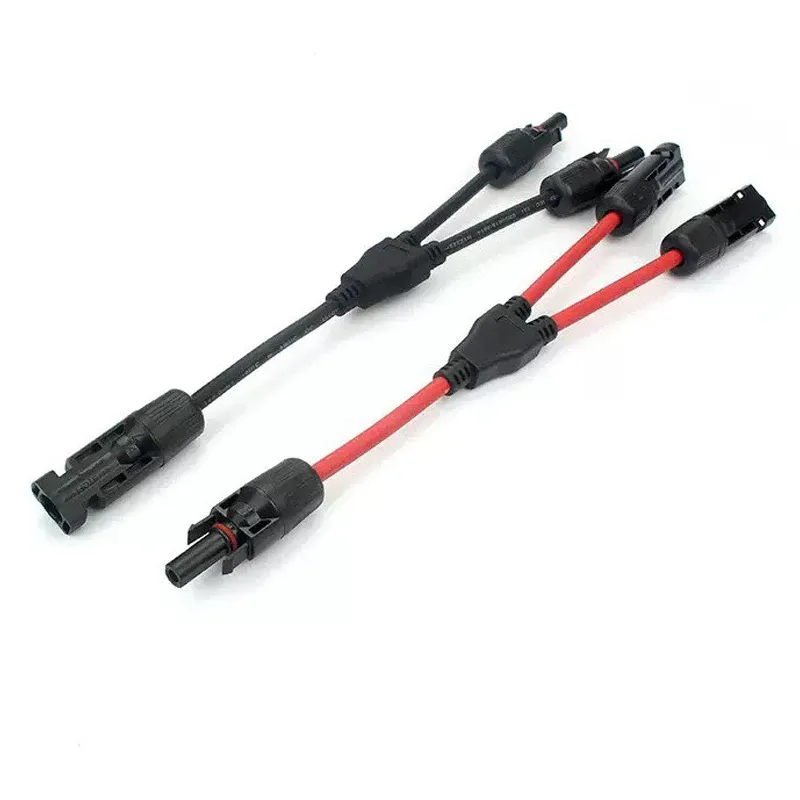 2Y Zweig Parallelverbindung 30A 1000V Elektrischer Solaranschluss Photovoltaik 2 Stück Solarpanel Kabel Drahtverbindung