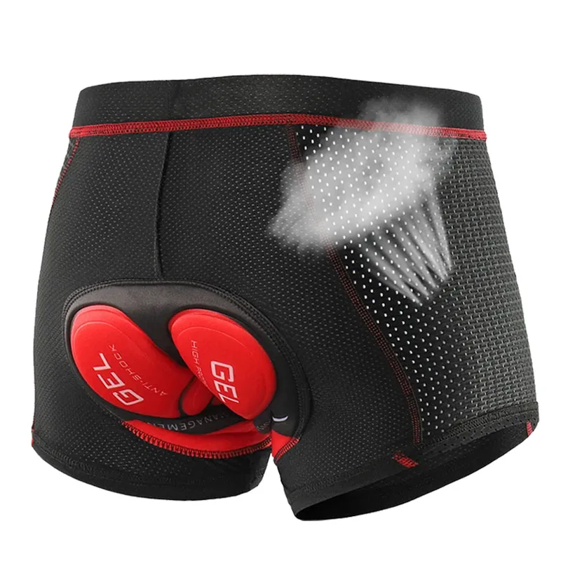 NEWBOLER Atmungsaktive Radfahren Shorts Radfahren Unterwäsche 5D Gel Pad Stoßfest Fahrrad Unterhose MTB Rennrad Unterwäsche Mann Shorts