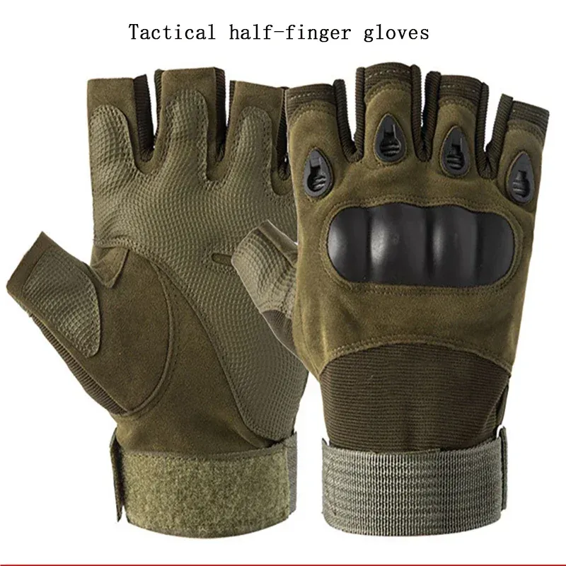 Fitness Anti-Rutsch-Fahrradhandschuhe, verschleißfeste Outdoor-Halbfinger-Handschuhe für taktische Sportarten