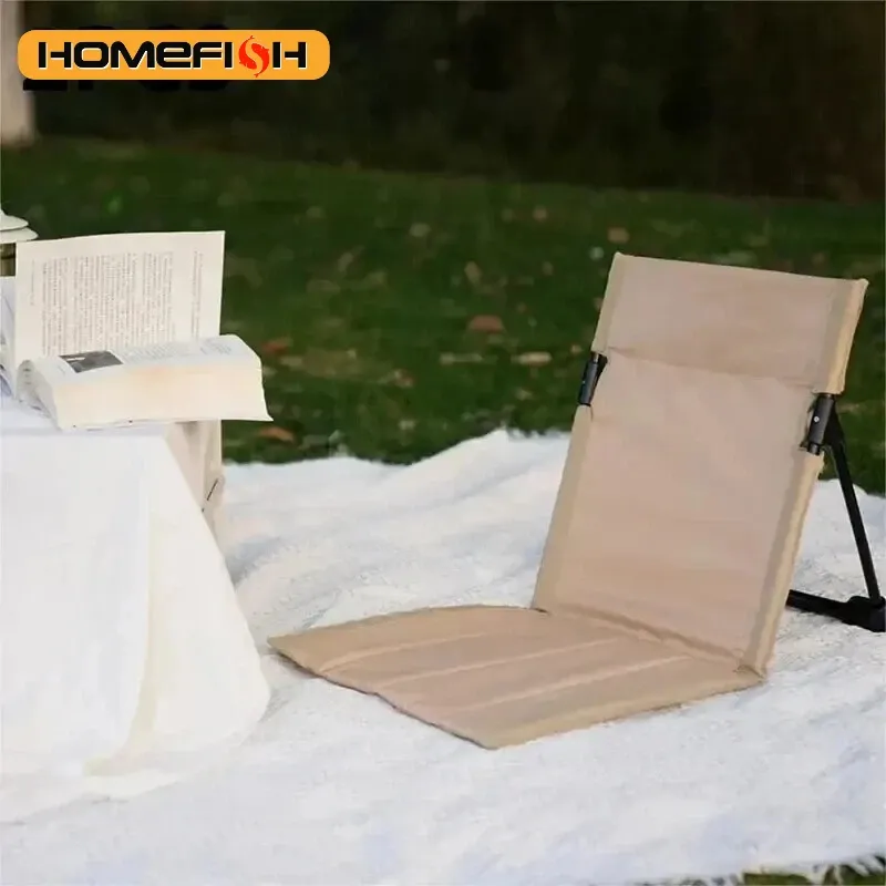 Faltbare Camping Stuhl Outdoor Garten Park Einzigen Faul Stuhl Rückenlehne Kissen Picknick Camping Klapp Zurück Stuhl Strand Stühle