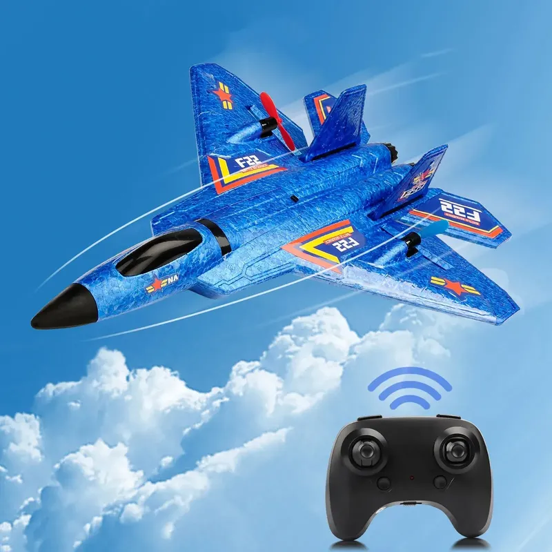 F22 Raptor RC Flugzeug 2,4G 2CH Fernbedienung Fliegen Segelflugzeug Mit Led-leuchten EPP Schaum Flugzeug Spielzeug Für Kinder geschenke