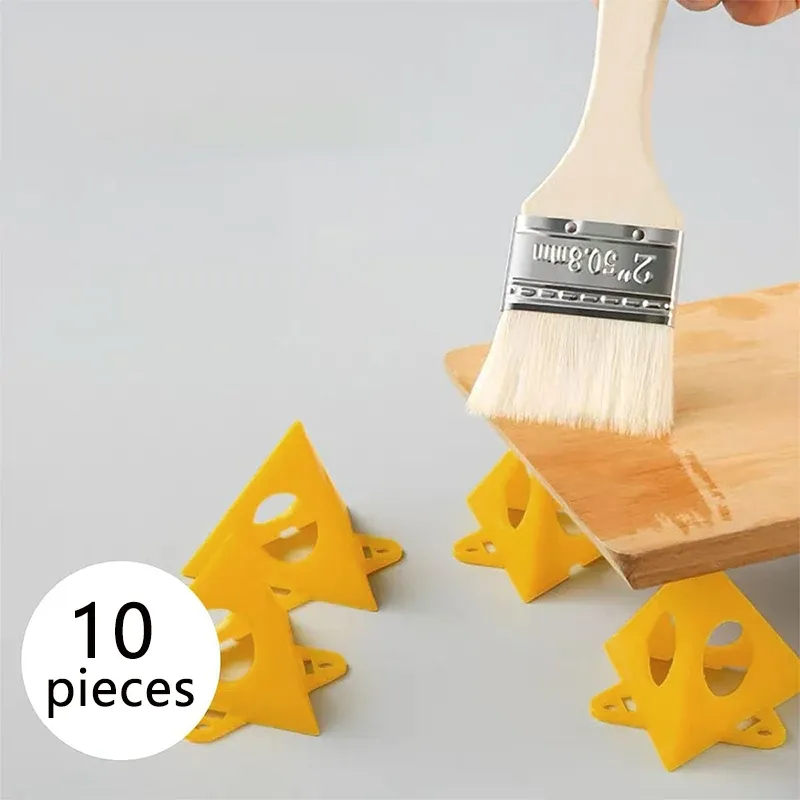 10pc Pyramide Geformt Stativ Dreieckige Halterung Holzbearbeitung Farbe Halterung Spray Malerei Halterung Kissen Block Hilfs Werkzeug Set