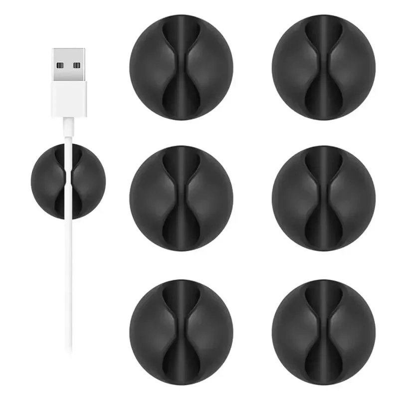Mini Desktop USB Typ C Datenkabel Organizer Silikon Draht Klemme Draht Fix Gerät Datenleitung für Smartphones Auto Schreibtisch Kabel Clips