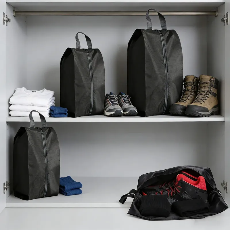 3 Stück Schuhaufbewahrungsbeutel, staubdicht, Schuhüberzug, tragbare Reisetasche, feuchtigkeits- und schimmelresistente Schuhaufbewahrungstasche für den Haushalt