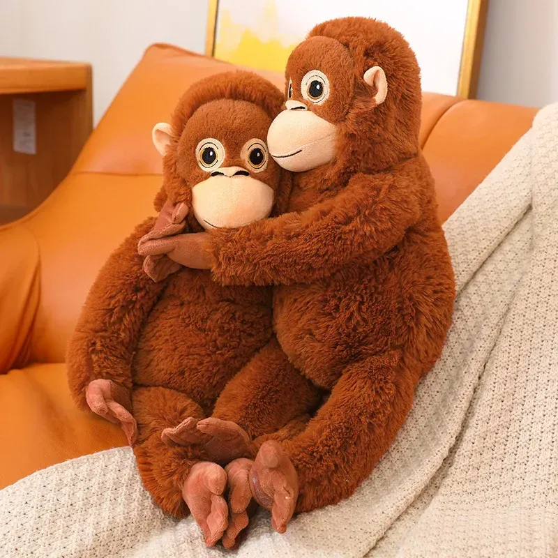 Cartoon-Gorilla-Plüschtier Schimpansen Affe Weiche Stoffpuppe Rucksack Auto Tasche Zimmer Deko Kindergeschenk