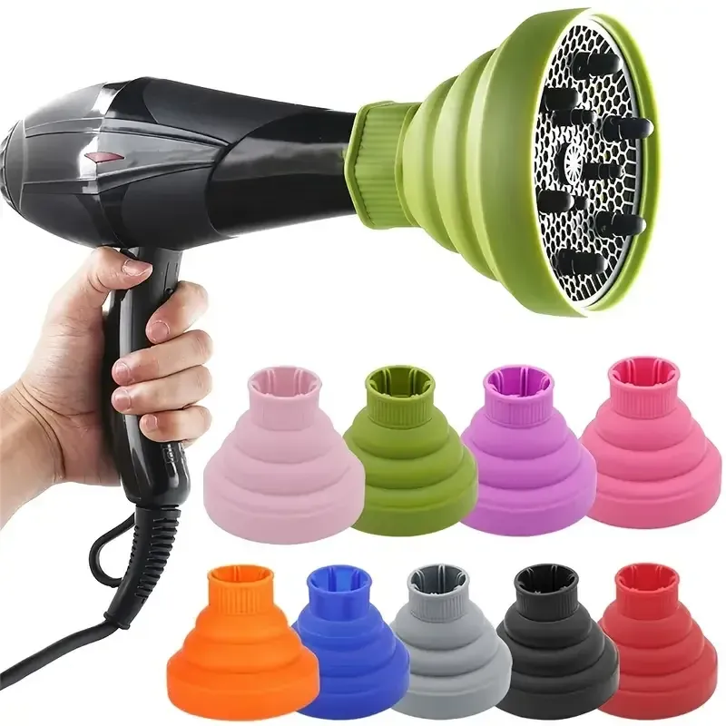 Silikon Salon Werkzeug Schwarz Rosa Universal Haartrockner Diffusor Abdeckung Einstellbare Temperatur Beständig Dispergierende Trocknen Haartrockner