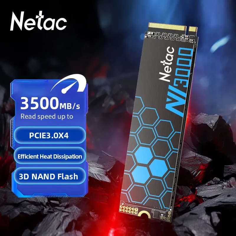 Netac SSD NVMe M2 250 GB 500 GB SSD 1 TB 2 TB SSD M.2 2280 PCIe3.0X4 Interne Solid State Drive Disk für Laptop Desktop