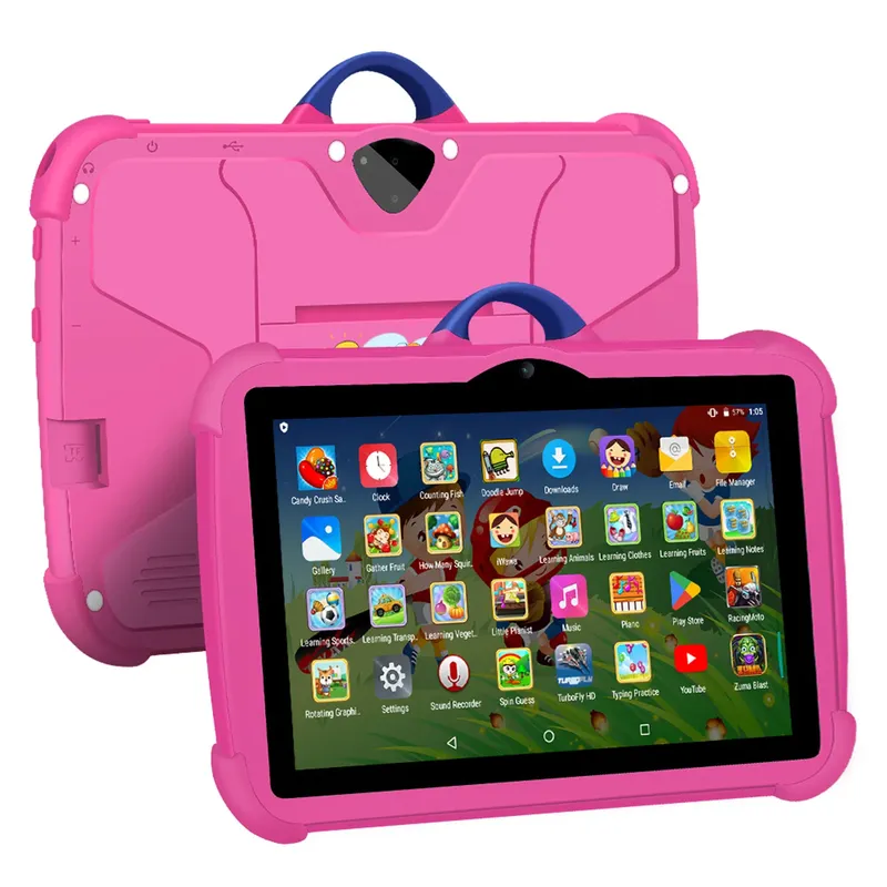 Neue Cartoon-Muster Kinder Tablet 7 Zoll Quad Core 4 GB RAM 64 GB ROM Android Lernen Bildung Spiele Tabletten kinder Geschenke