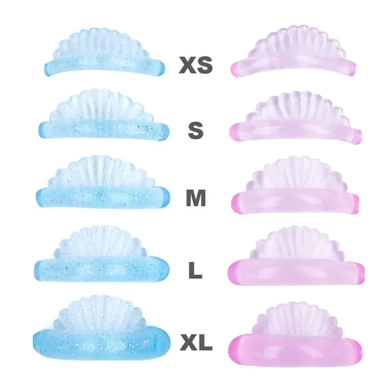 5 Paar Wimpernlifting-Set, Silikon-Laminierungspad, Muschelform, Dauerwellenstangen, wiederverwendbar, 3D-Wimpernverlängerung, Lockenwickler, Applikator-Werkzeug