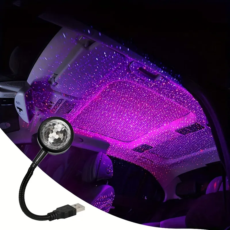 Fahrzeug führte Sternen himmel Nachtlicht, USB-angetriebene Galaxie Stern Projektor, Lampe für Autodach, Raum, Decken dekor, Plug and Play