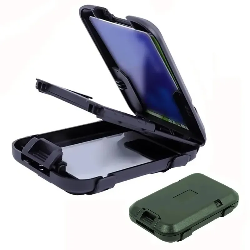 Metall-Geldbörse, RFID-Block, minimalistische Geldbörse für Herren, ultradünn, mit Clip-Tasche aus Aluminium, Bargeld-Kreditkartenetui