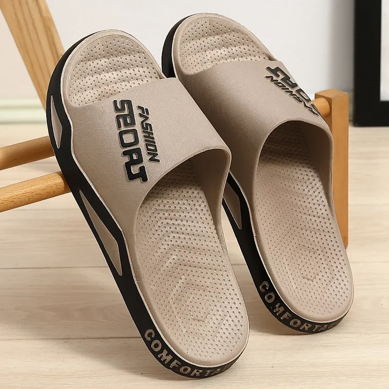Mode Männer Sommer Hausschuhe Indoor Sport Stil Dicke Sohle Leichte Gute Atmungsaktivität Badezimmer Outdoor Strand Komfort Schuhe